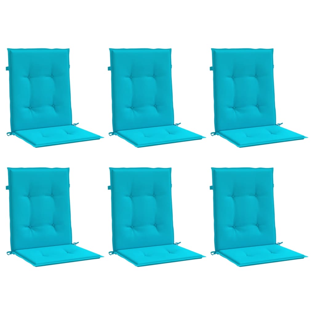 Niedriglehner-Auflagen 6 Stk. Stoff