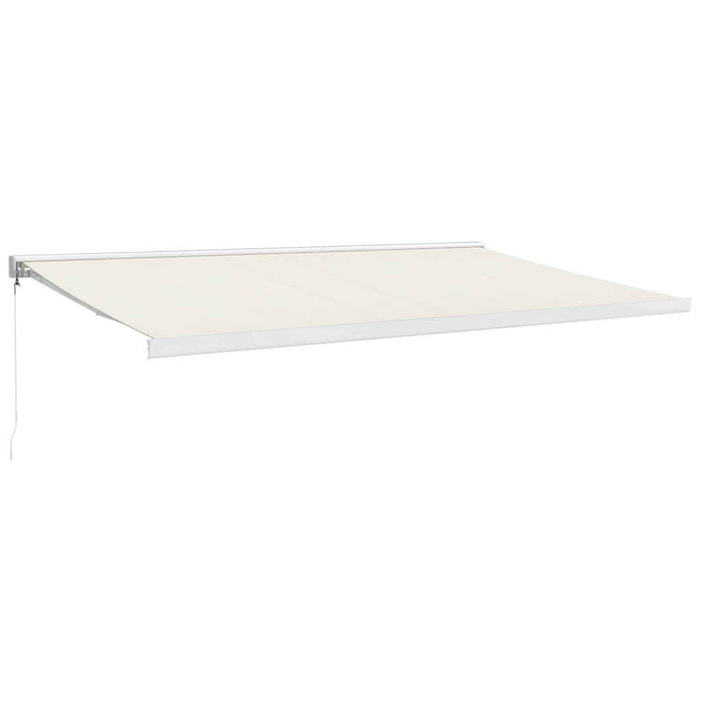 Markise Einziehbar Creme Stoff Und Aluminium