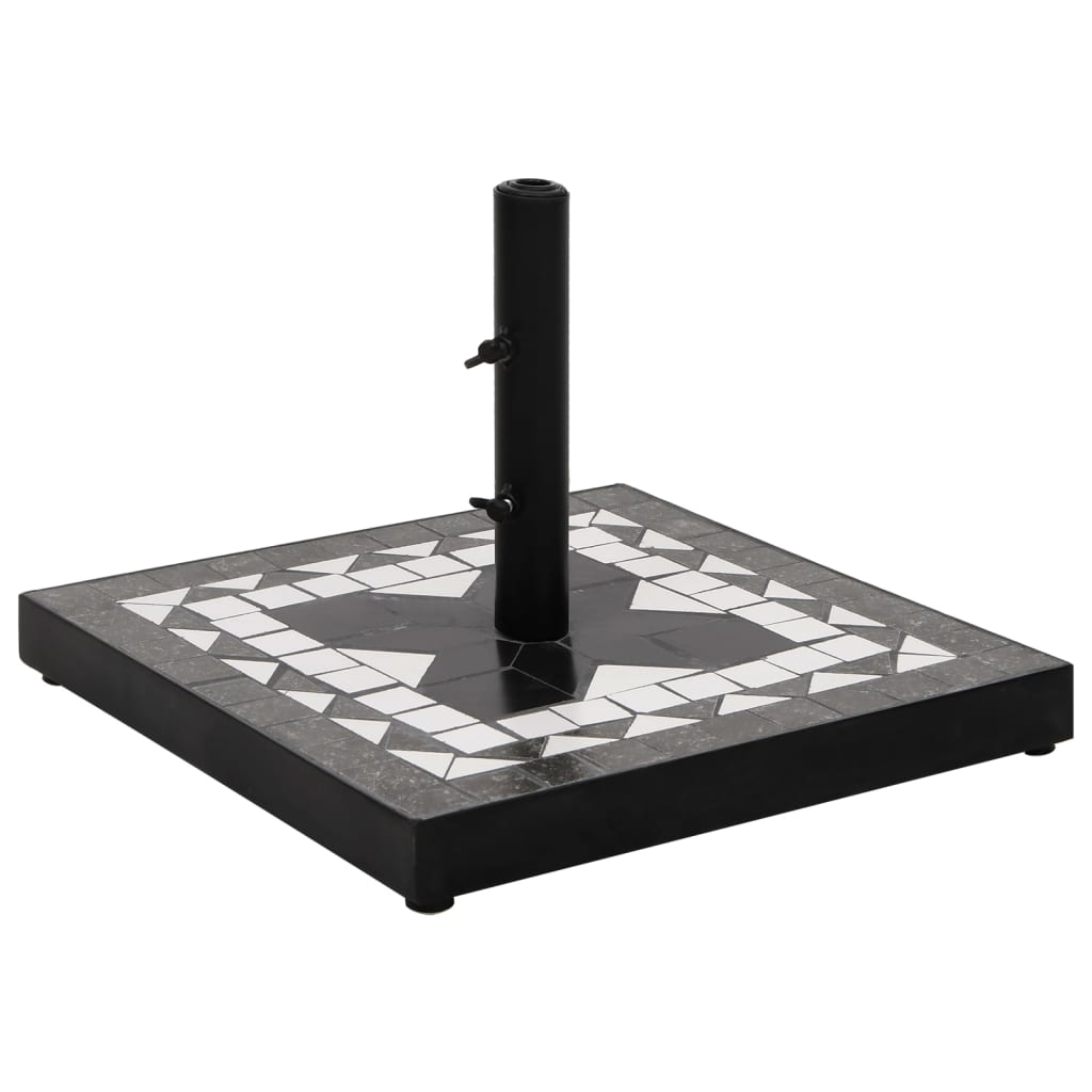 Sonnenschirmständer Terrakotta Und Weiß 12 Kg
