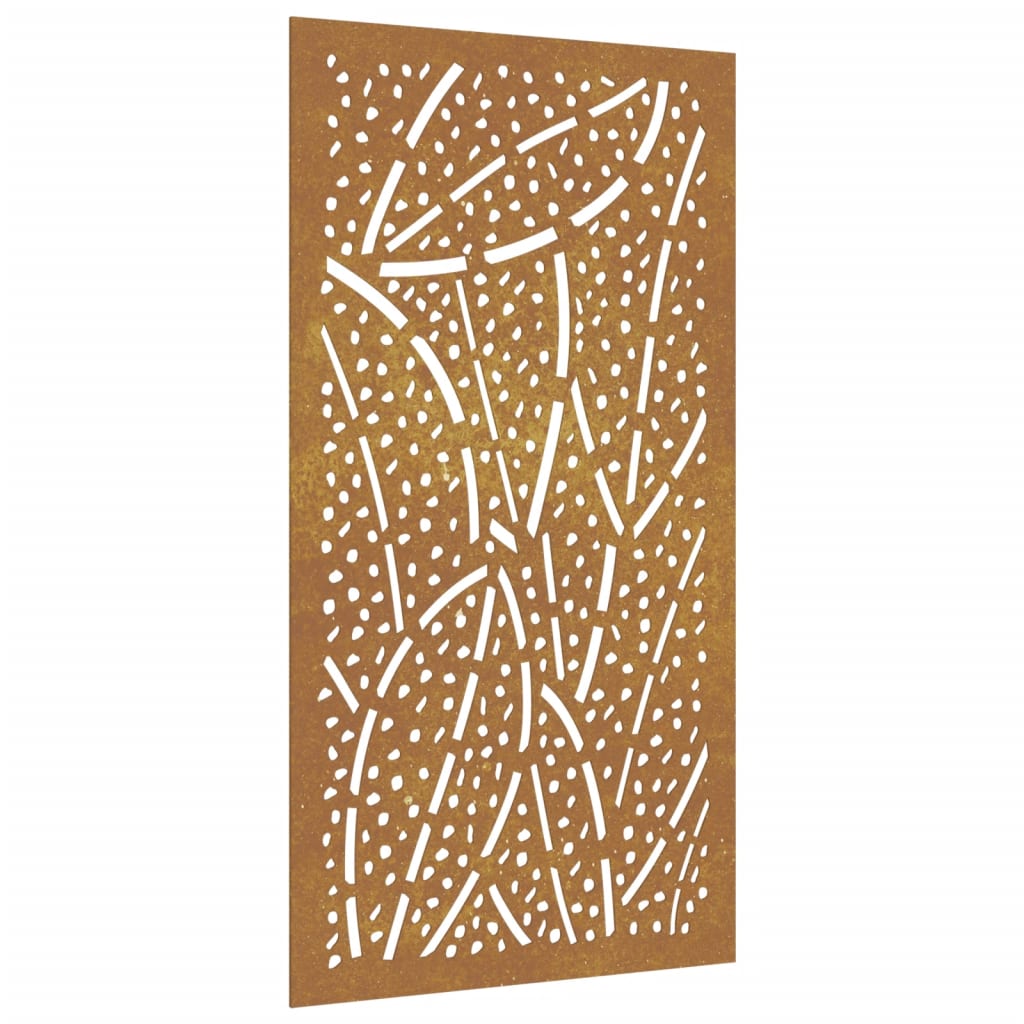 Garten-Wanddeko 105X55 Cm Cortenstahl Blatt-Design