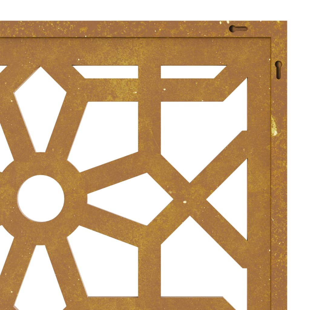 Garten-Wanddeko 105X55 Cm Cortenstahl Maurisches Design