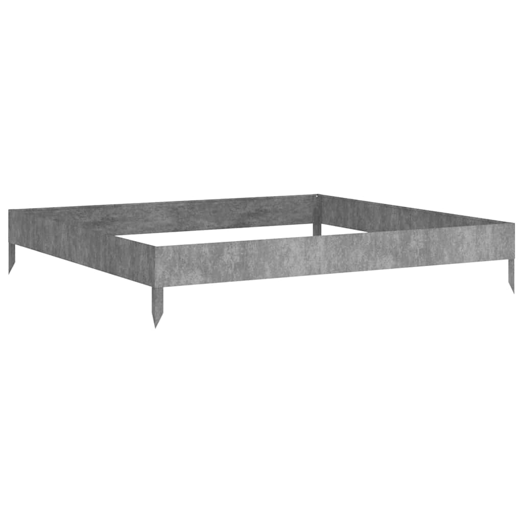 Hochbeet 100X100X18,5 Cm Witterungsbeständiger Stahl/Braun