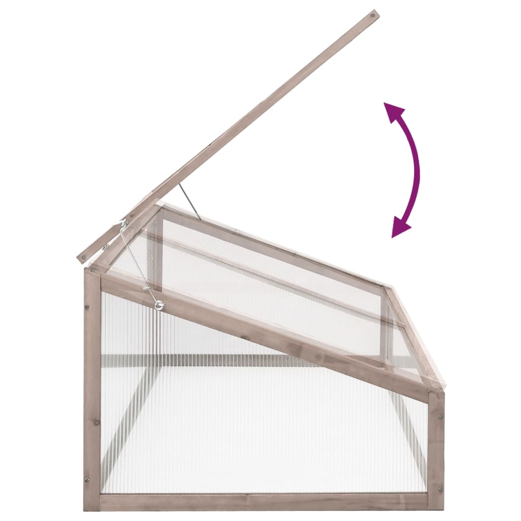 Gewächshaus 110X56X39 Cm Tannenholz