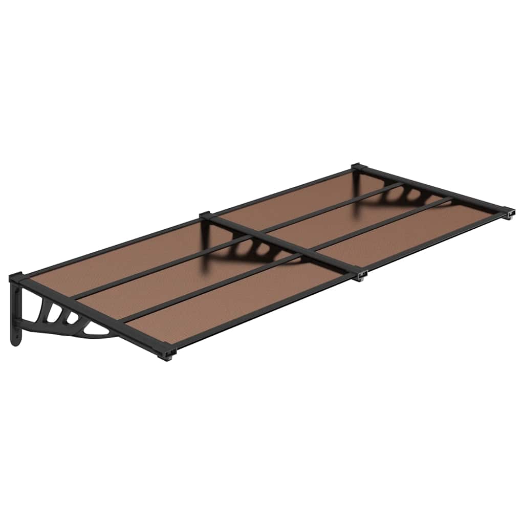 Türvordach Schwarz 152,5X90 Cm Polycarbonat
