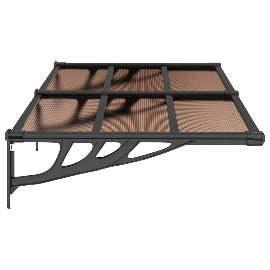 Türvordach Schwarz 152,5X90 Cm Polycarbonat