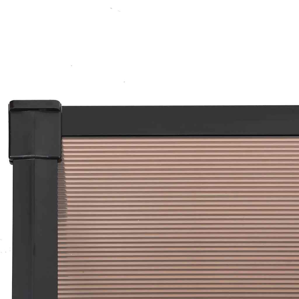 Türvordach Schwarz 152,5X90 Cm Polycarbonat