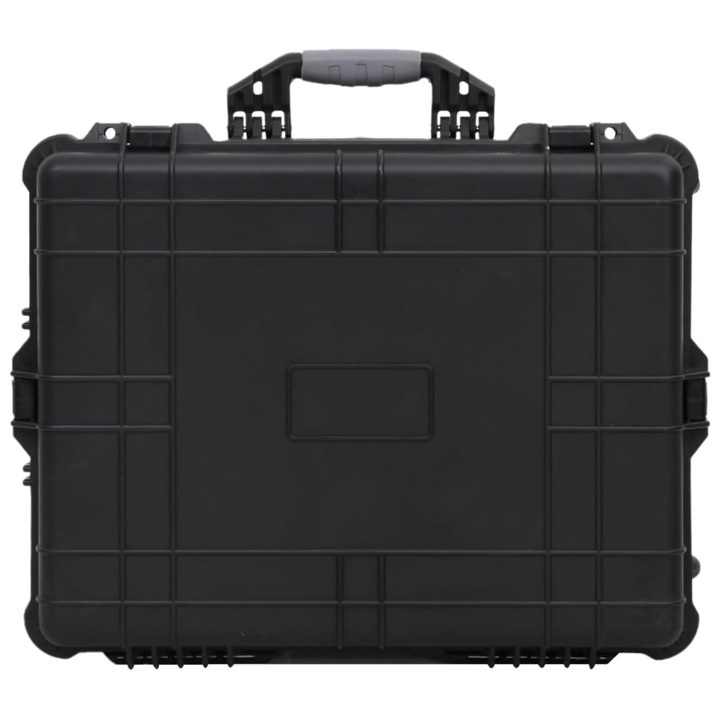 Flugkoffer Mit Rollen Schwarz 63X50X23 Cm Pp