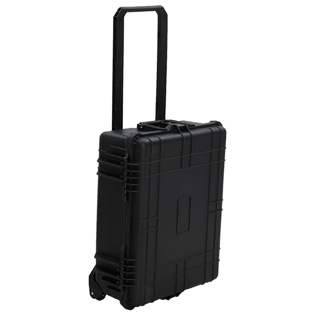 Flugkoffer Mit Rollen Schwarz 63X50X23 Cm Pp