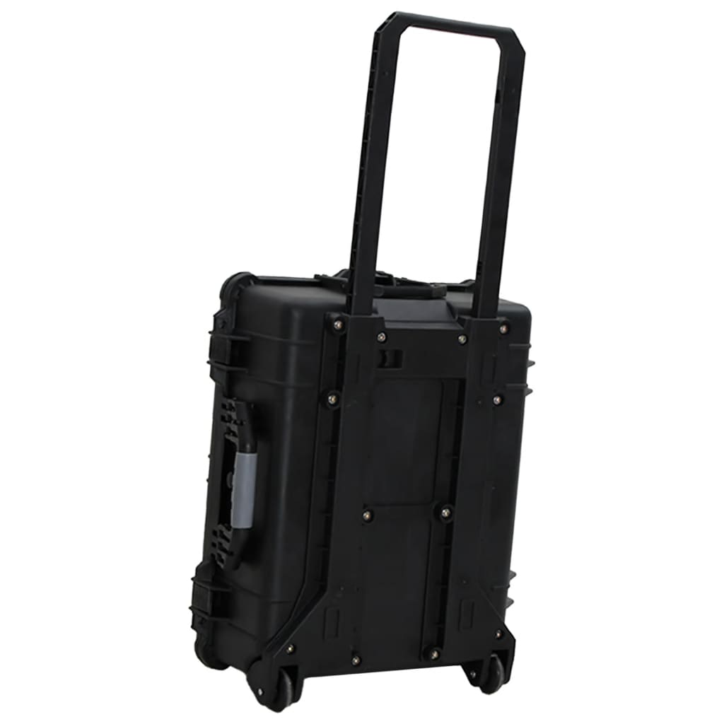 Flugkoffer Mit Rollen Schwarz 63X50X23 Cm Pp