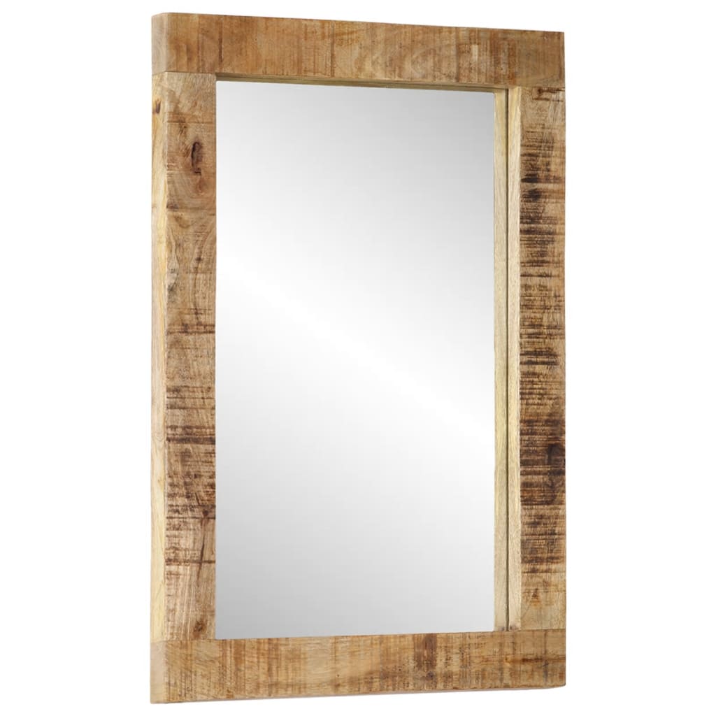Spiegel 70X50 Cm Massivholz Mango Und Glas