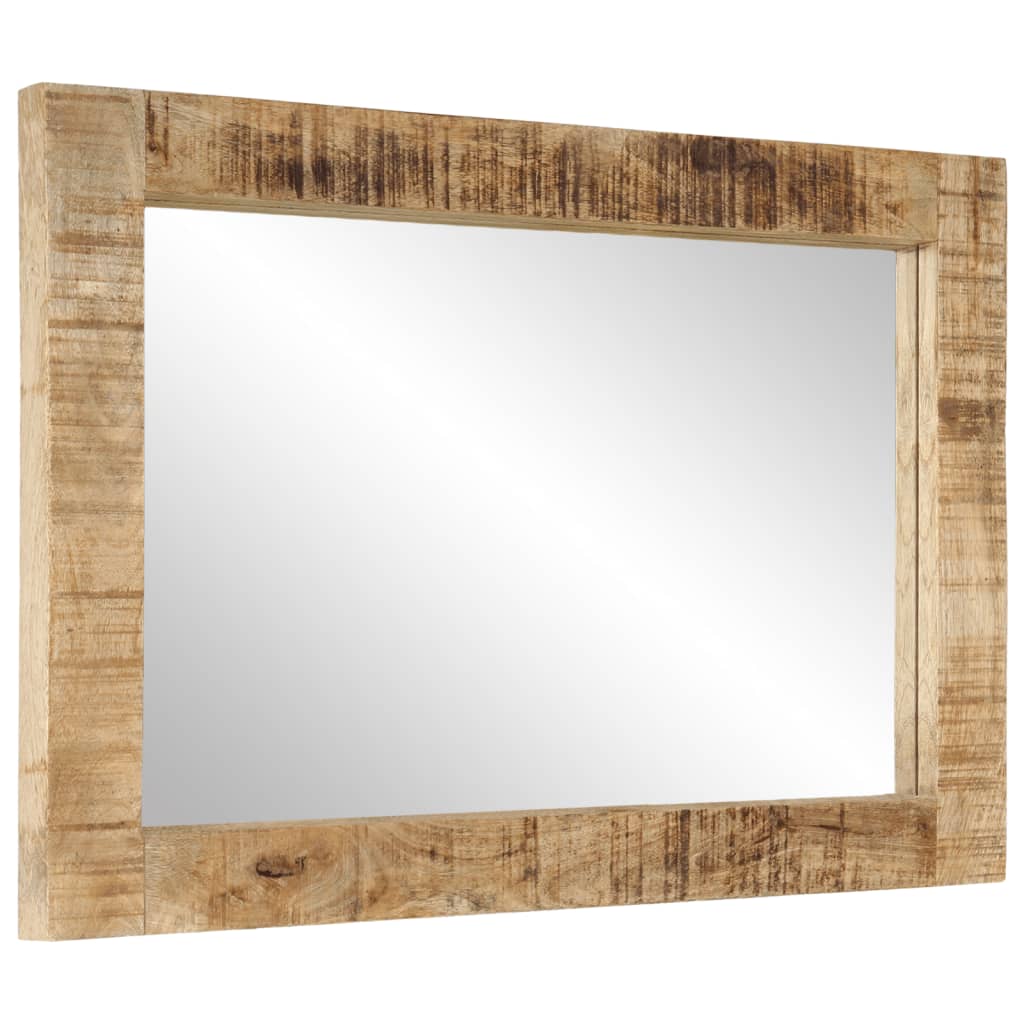 Spiegel 70X50 Cm Massivholz Mango Und Glas
