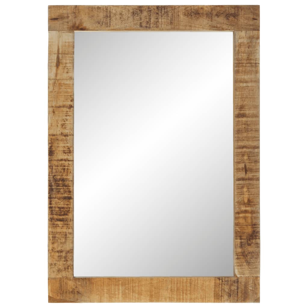 Spiegel 70X50 Cm Massivholz Mango Und Glas