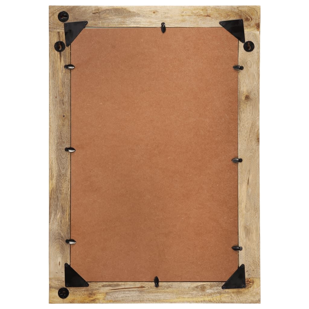 Spiegel 70X50 Cm Massivholz Mango Und Glas