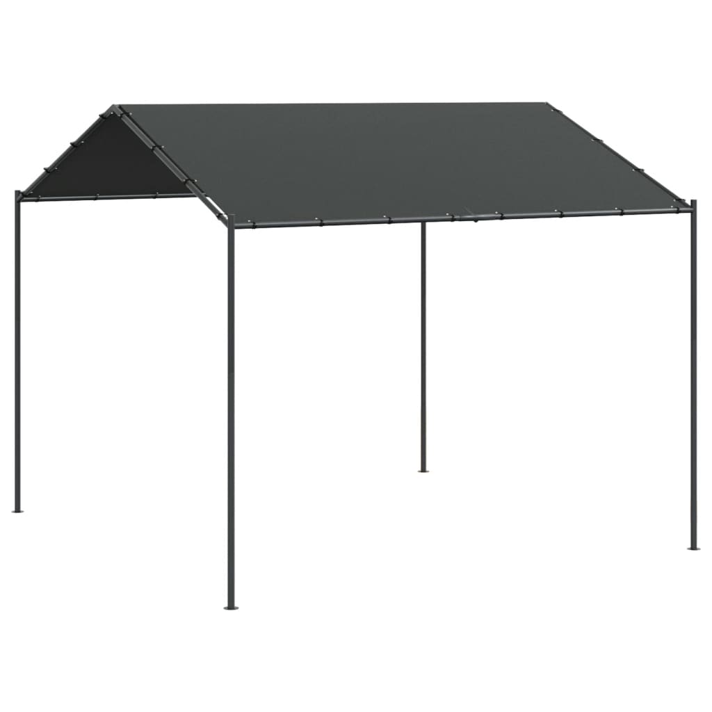 Gartenpavillon Anthrazit 3X3 M Stahl Und Stoff