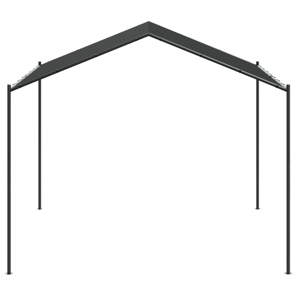 Gartenpavillon Anthrazit 3X3 M Stahl Und Stoff