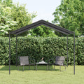 Gartenpavillon Anthrazit 3X3 M Stahl Und Stoff