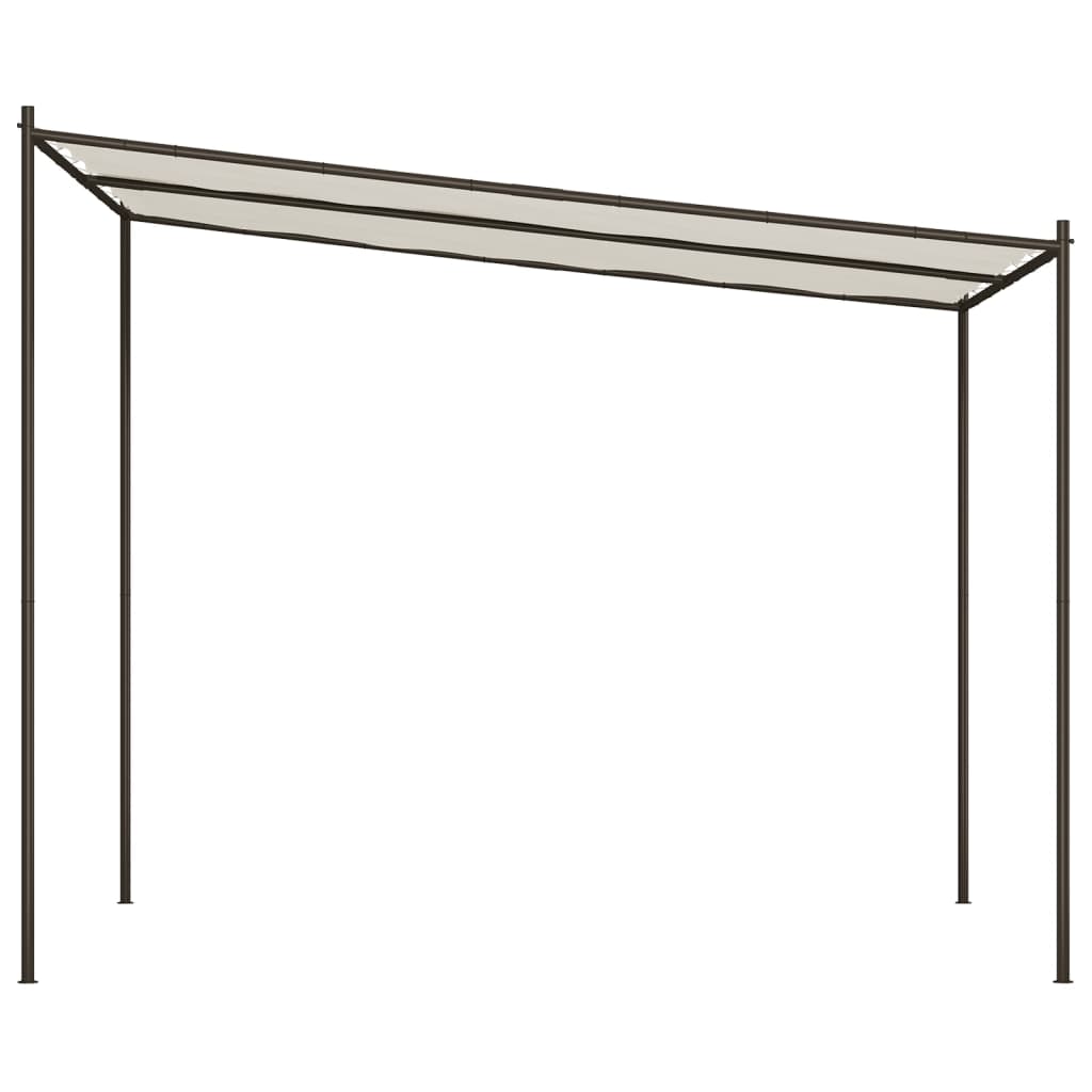 Pavillon Weiß 3X3 M 180 G/M² Stoff Und Stahl