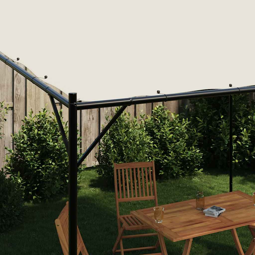 Pavillon Weiß 4X4 M 180 G/M² Stoff Und Stahl
