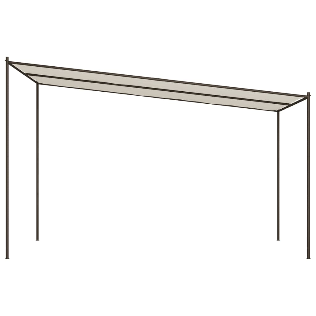 Pavillon Weiß 4X4 M 180 G/M² Stoff Und Stahl