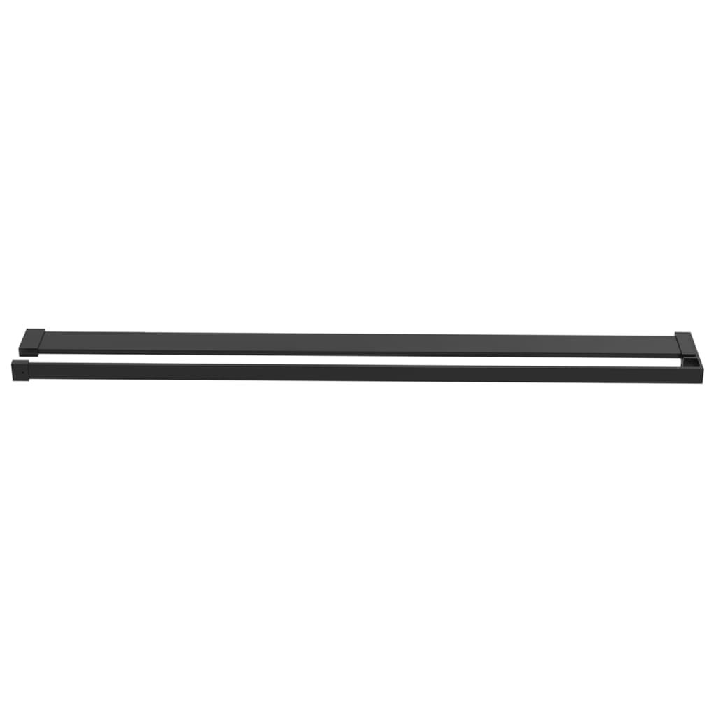 Duschablage Für Begehbare Dusche Schwarz 115 Cm Aluminium