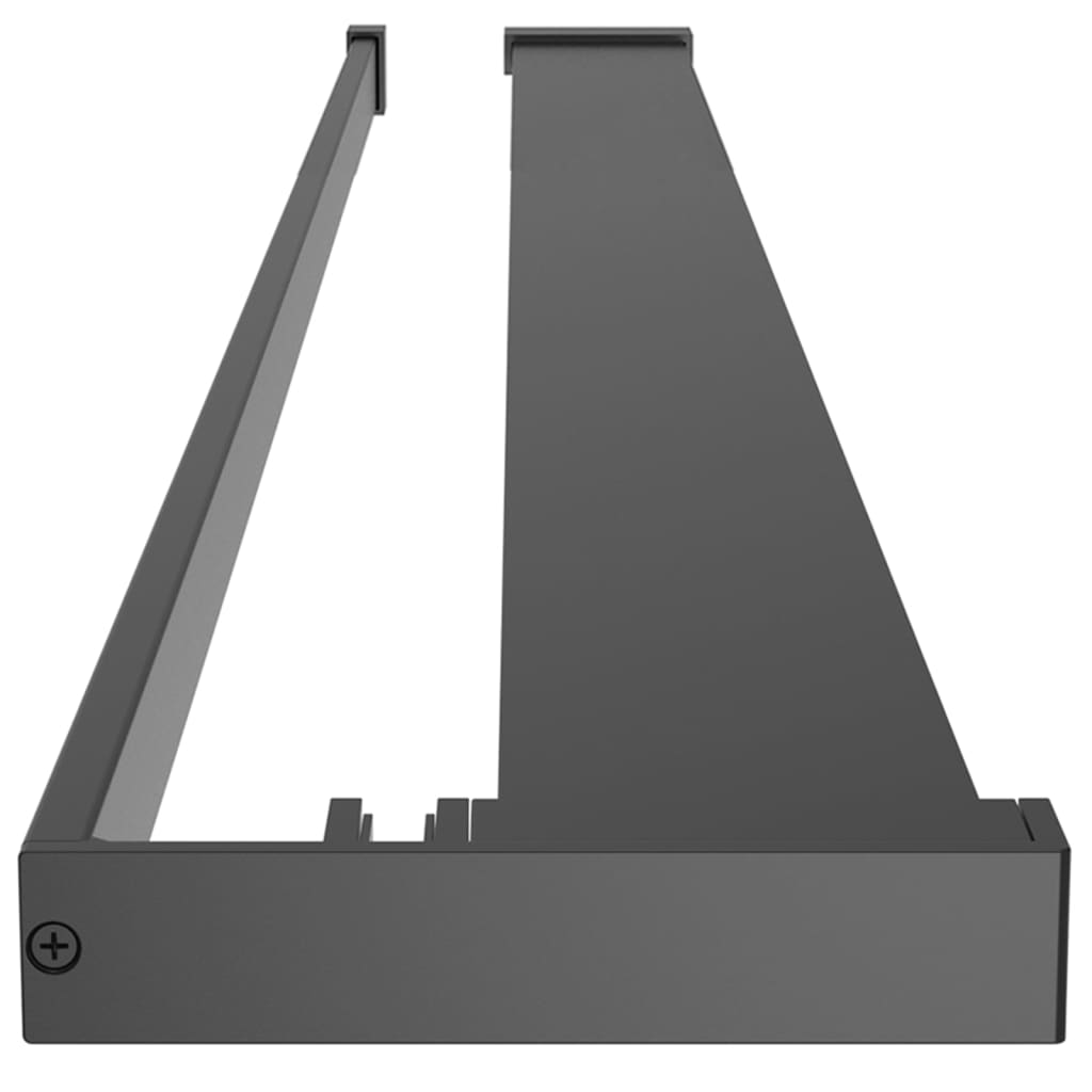 Duschablage Für Begehbare Dusche Schwarz 115 Cm Aluminium