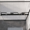 Duschablage Für Begehbare Dusche Schwarz 115 Cm Aluminium