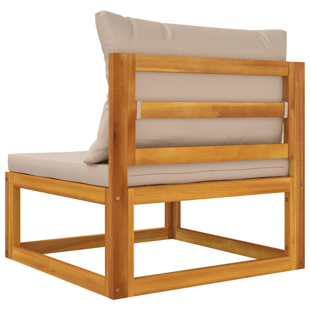 3-Tlg. Garten-Lounge-Set Mit Kissen Massivholz Akazie
