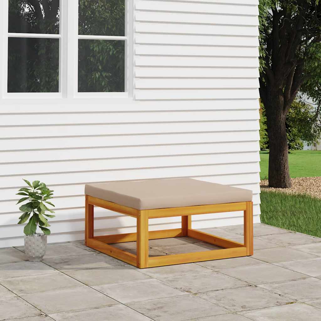 3-Tlg. Garten-Lounge-Set Mit Kissen Massivholz Akazie