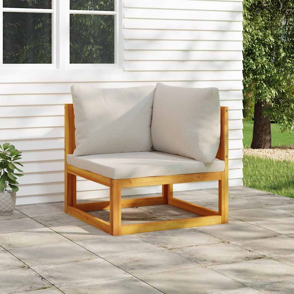 3-Tlg. Garten-Lounge-Set Mit Kissen Massivholz Akazie