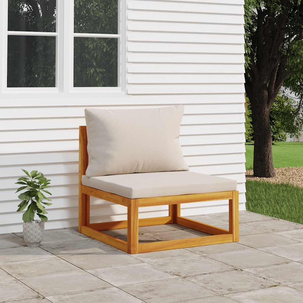 3-Tlg. Garten-Lounge-Set Mit Kissen Massivholz Akazie