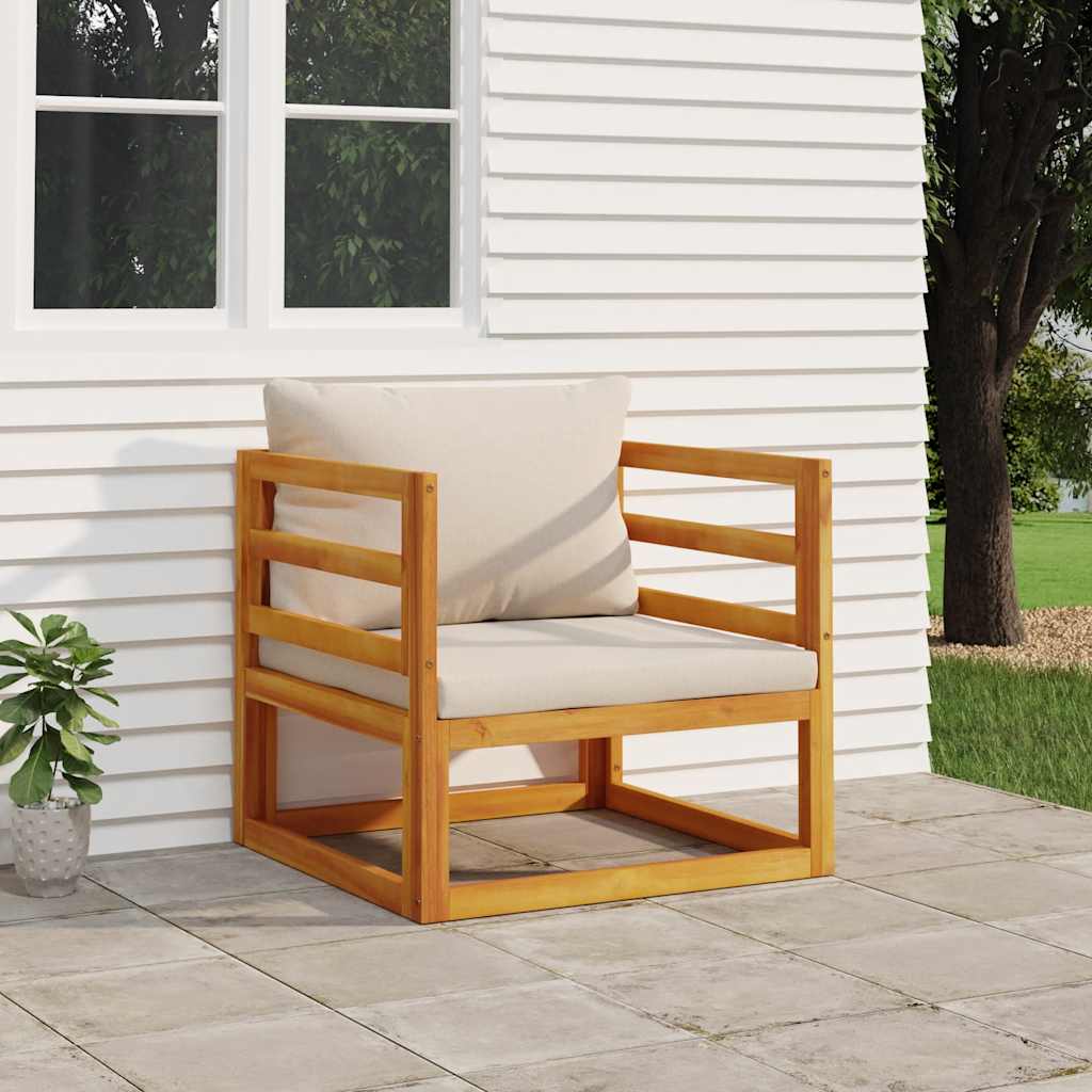 3-Tlg. Garten-Lounge-Set Mit Kissen Massivholz Akazie