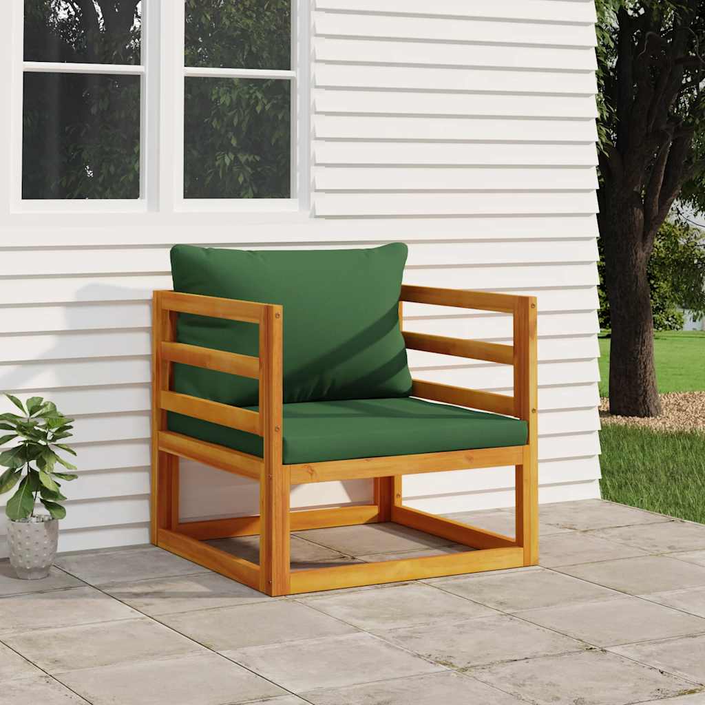 3-Tlg. Garten-Lounge-Set Mit Kissen Massivholz Akazie