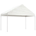 Pavillon Mit Dach Weiß 15,61X4,08X3,22 M Polyethylen
