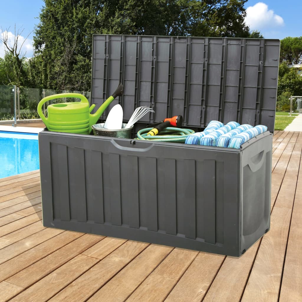 Truhe Schwarz 118X53X57 Cm Polypropylen