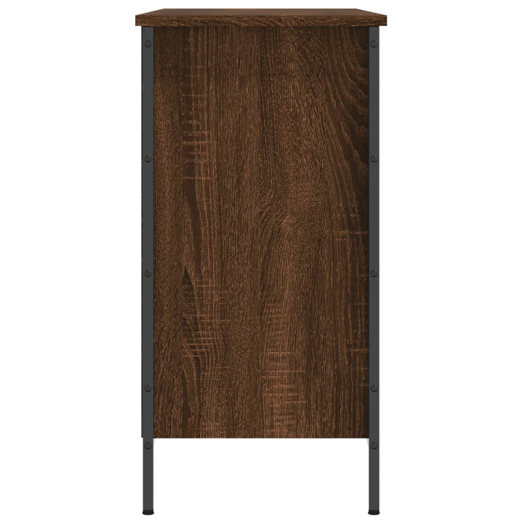 Schuhregal Braun Eichen-Optik 100X35X Holzwerkstoff Braune Eiche