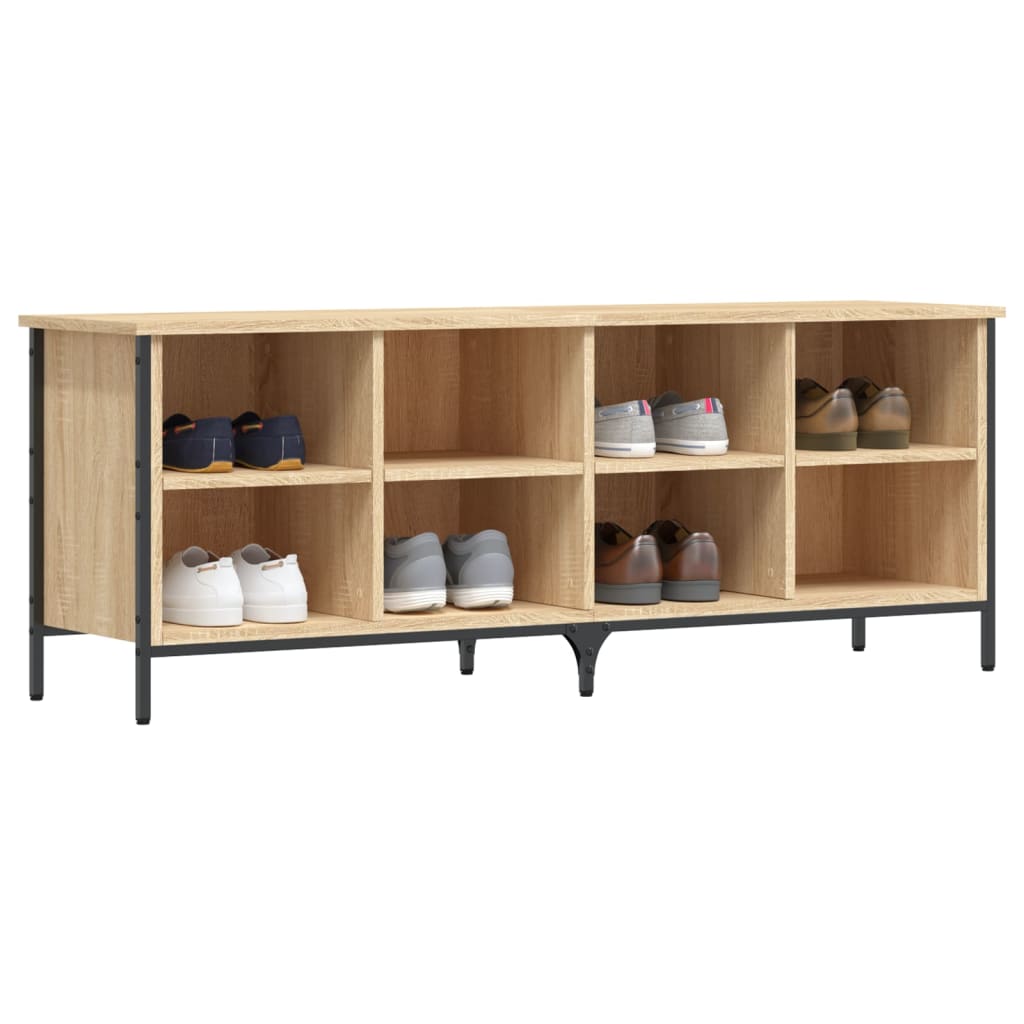 Schuhregal Sonoma-Eiche 131X35X Holzwerkstoff Sonoma Eiche