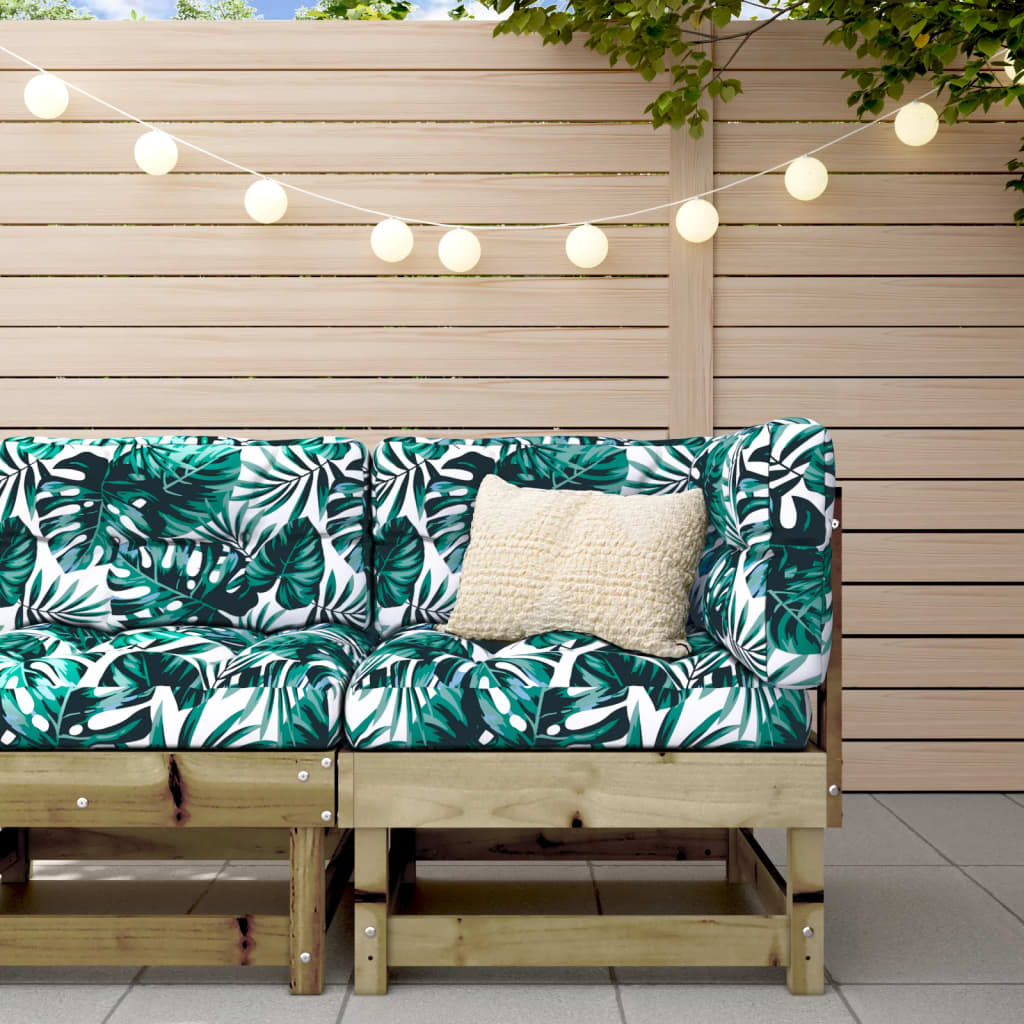 3-Tlg. Garten-Lounge-Set Kiefernholz Imprägniert Natürlich Imprägniert