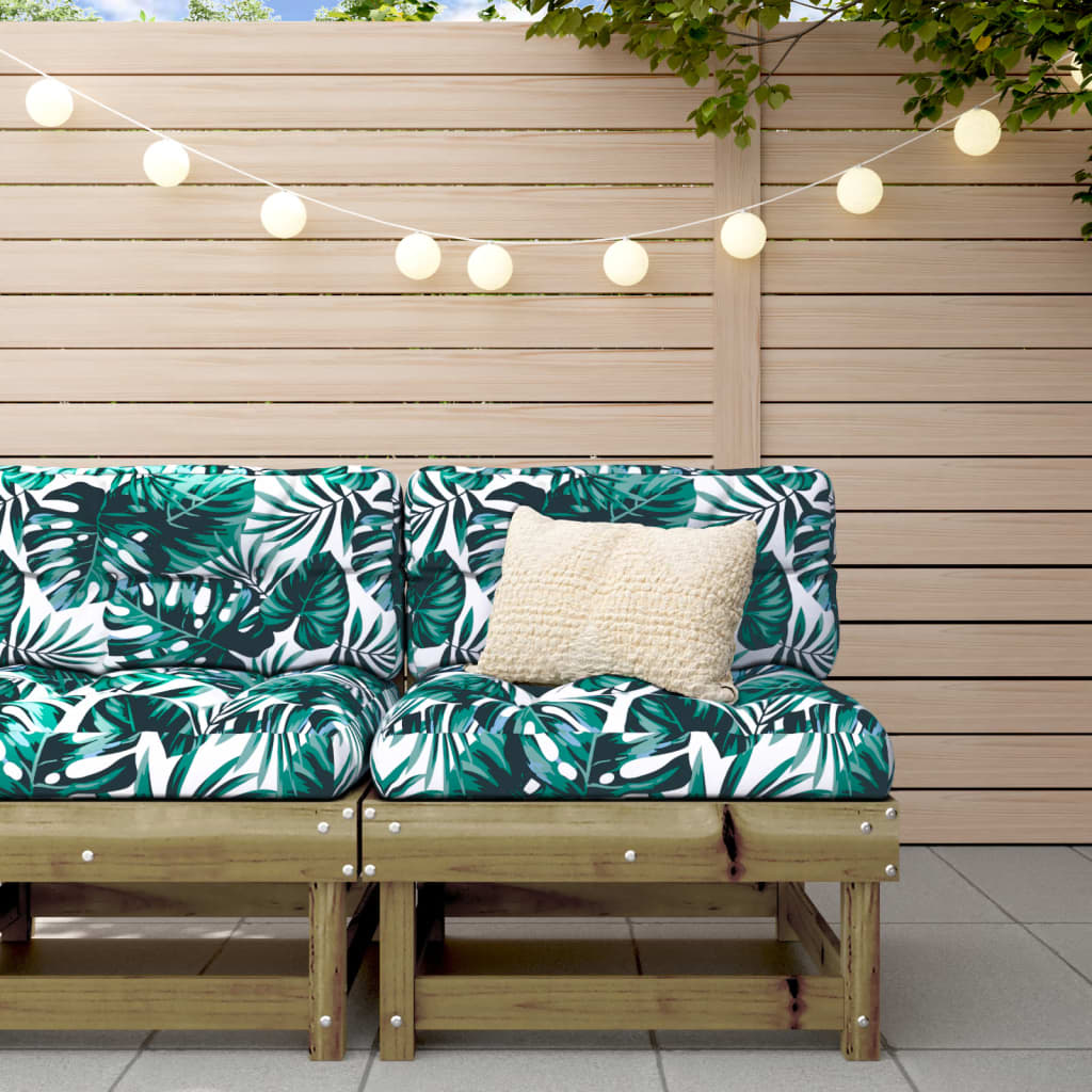 3-Tlg. Garten-Lounge-Set Kiefernholz Imprägniert Natürlich Imprägniert