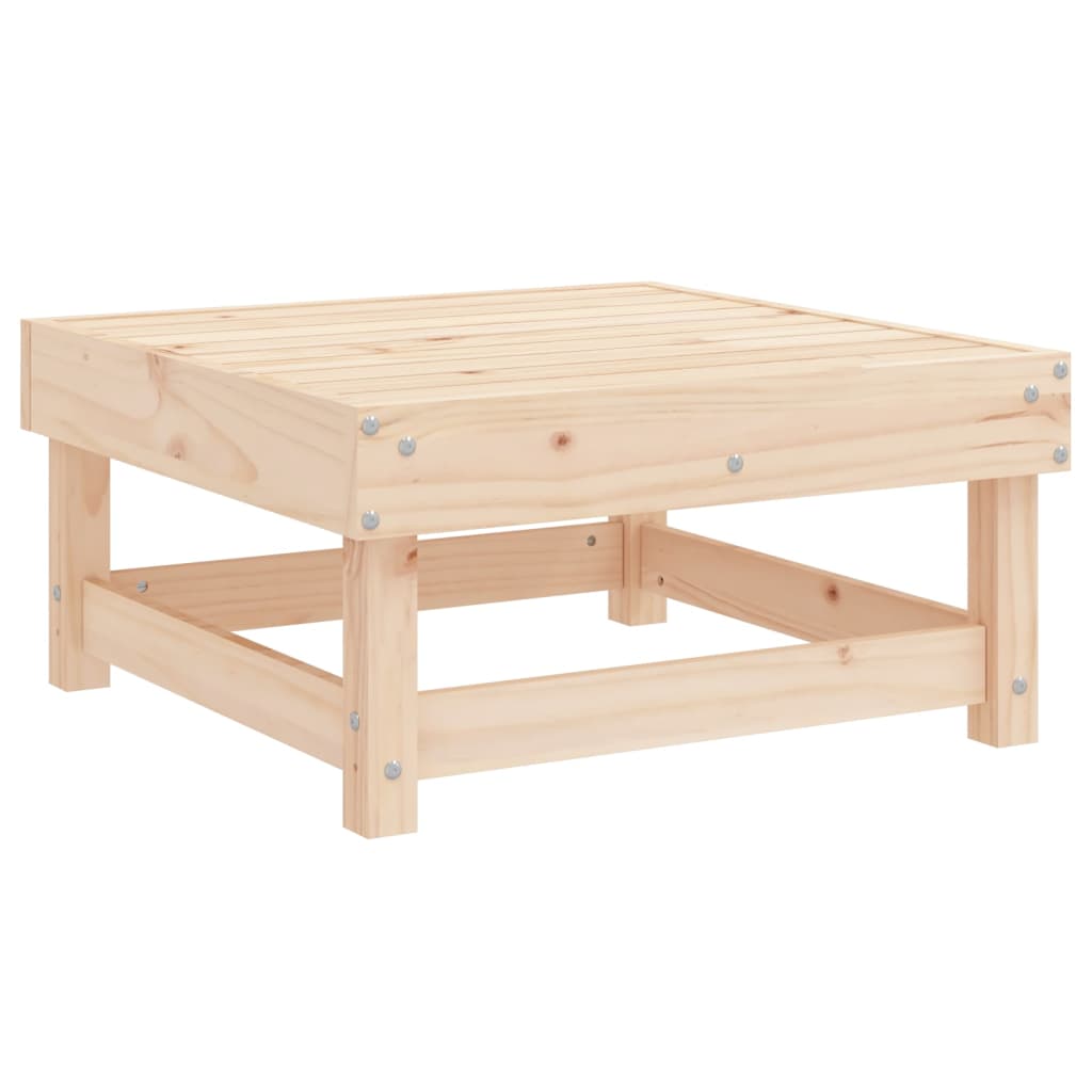3-Tlg. Garten-Lounge-Set Massivholz Kiefer Natürliche Kiefer