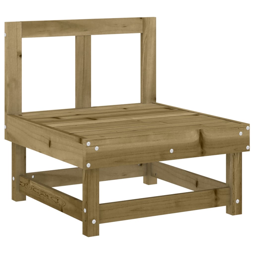 3-Tlg. Garten-Lounge-Set Kiefernholz Imprägniert Natürlich Imprägniert