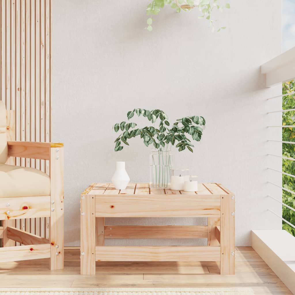 3-Tlg. Garten-Lounge-Set Massivholz Kiefer Unbehandeltes Kiefernholz