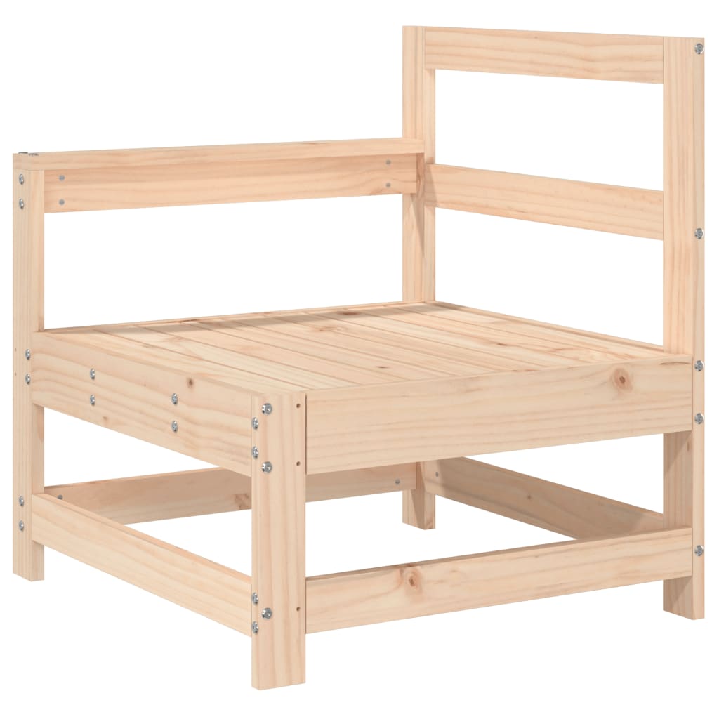 3-Tlg. Garten-Lounge-Set Massivholz Kiefer Unbehandeltes Kiefernholz
