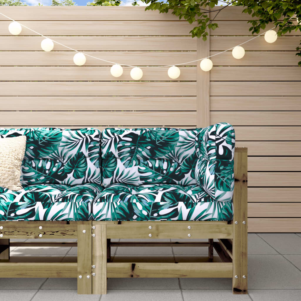 3-Tlg. Garten-Lounge-Set Kiefernholz Imprägniert Natürlich Imprägniert