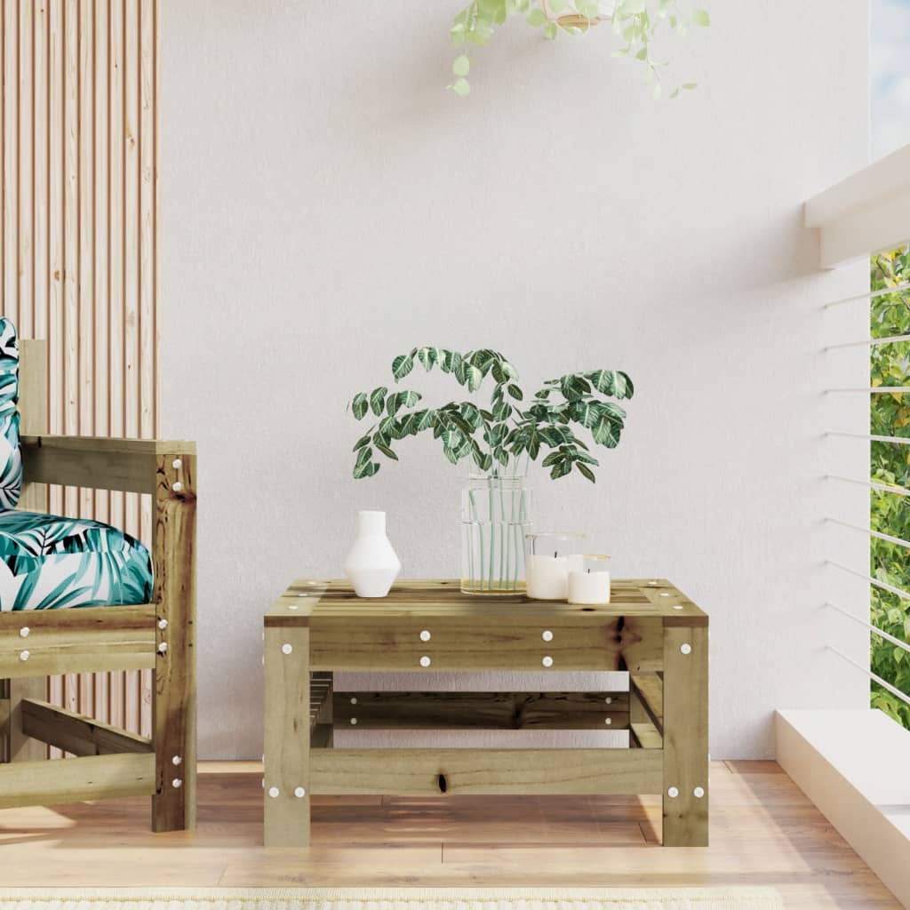 3-Tlg. Garten-Lounge-Set Kiefernholz Imprägniert Natürlich Imprägniert