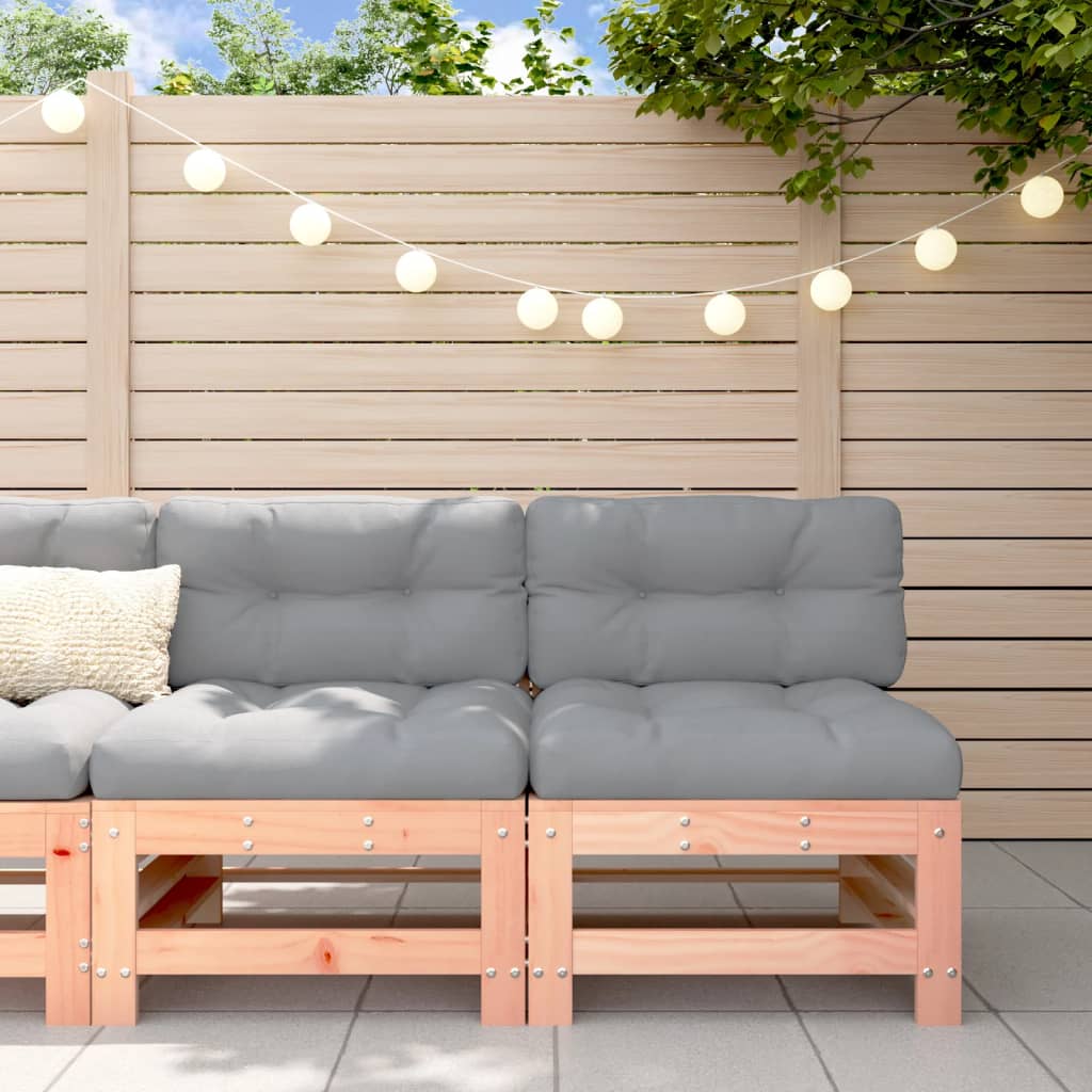 3-Tlg. Garten-Lounge-Set Massivholz Douglasie Natürliches Douglasie