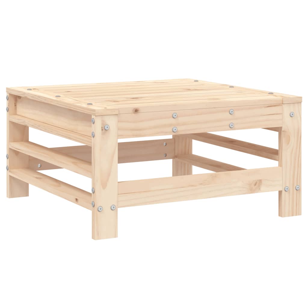 3-Tlg. Garten-Lounge-Set Massivholz Kiefer Natürliche Kiefer