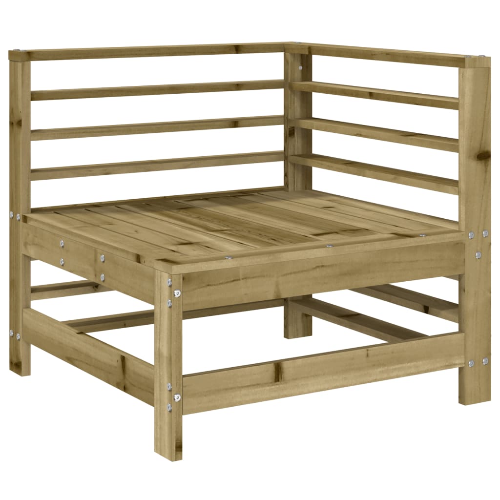 3-Tlg. Garten-Lounge-Set Kiefernholz Imprägniert Natürlich Imprägniert