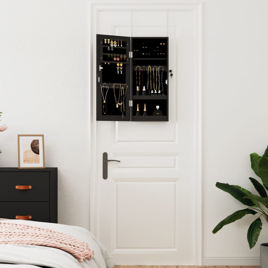 Schmuckschrank Mit Spiegel Wandmontage 30X8,5X67 Cm