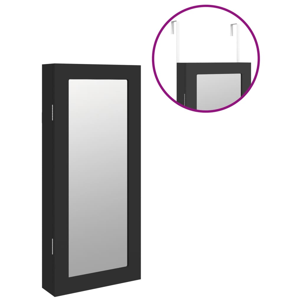 Schmuckschrank Mit Spiegel Wandmontage 30X8,5X67 Cm