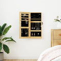 Schmuckschrank Mit Spiegel Wandmontage 30X8,5X67 Cm